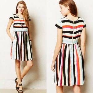 Anthropologie Maeve Striped Peralta Dress